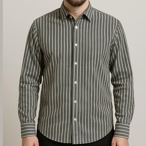 PAUL & SHARK Yachting striped button up shirt 100% cotton lightweight size large